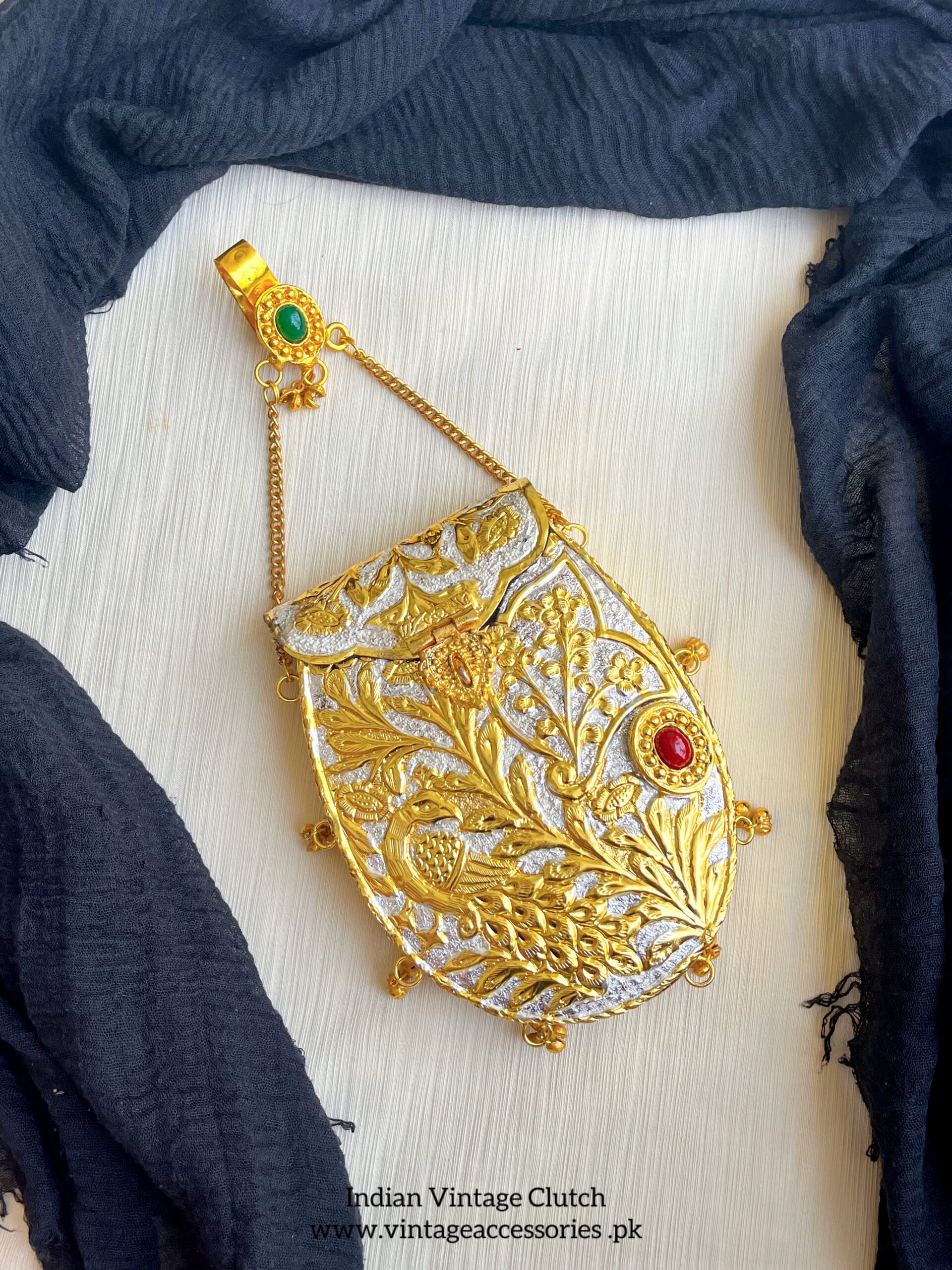 Indian Silver Clutch