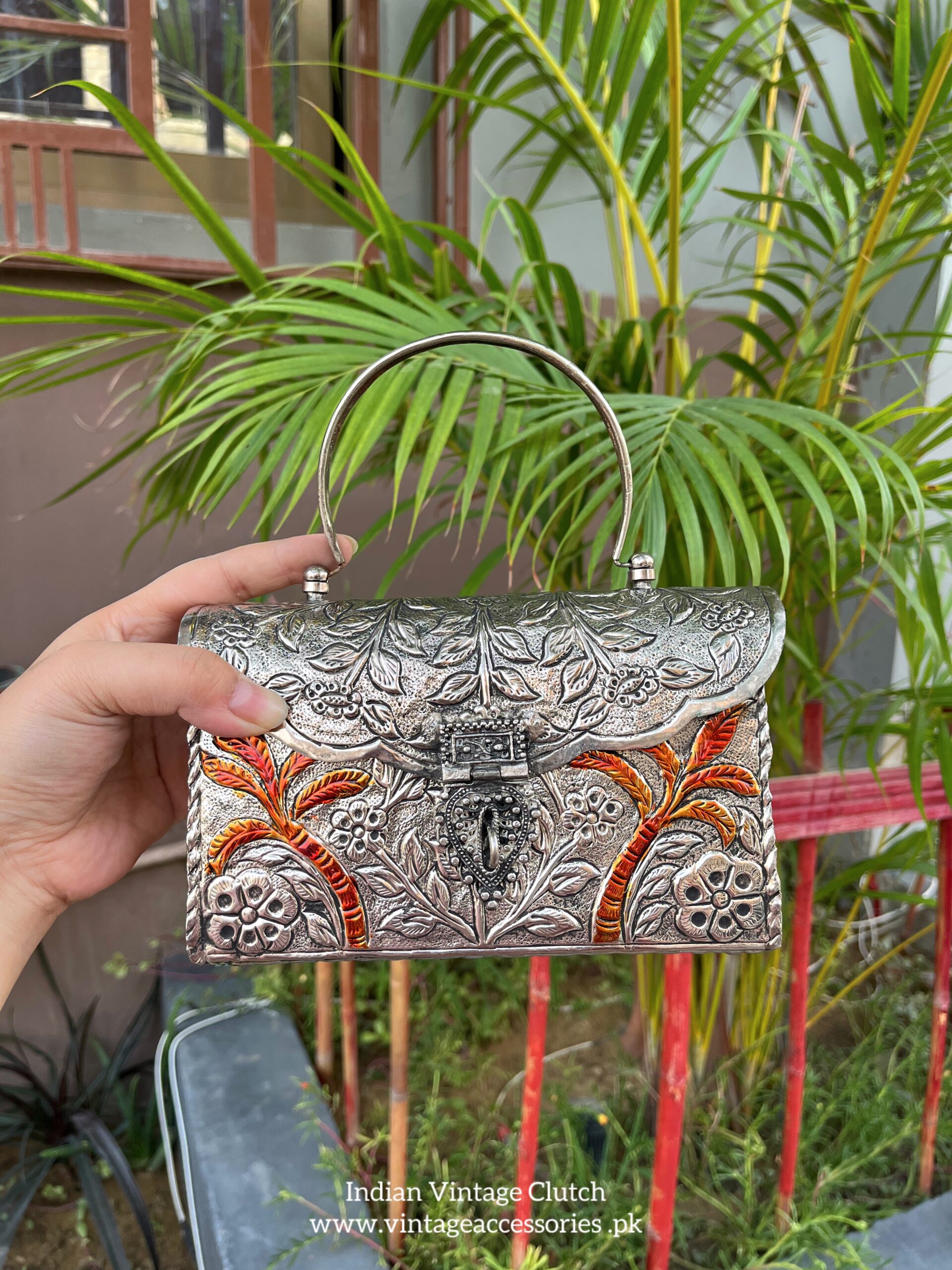 Indian Silver Clutch