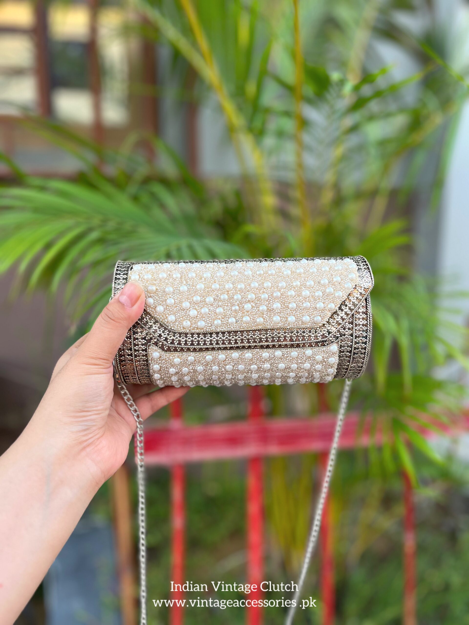 Indian Silver Clutch