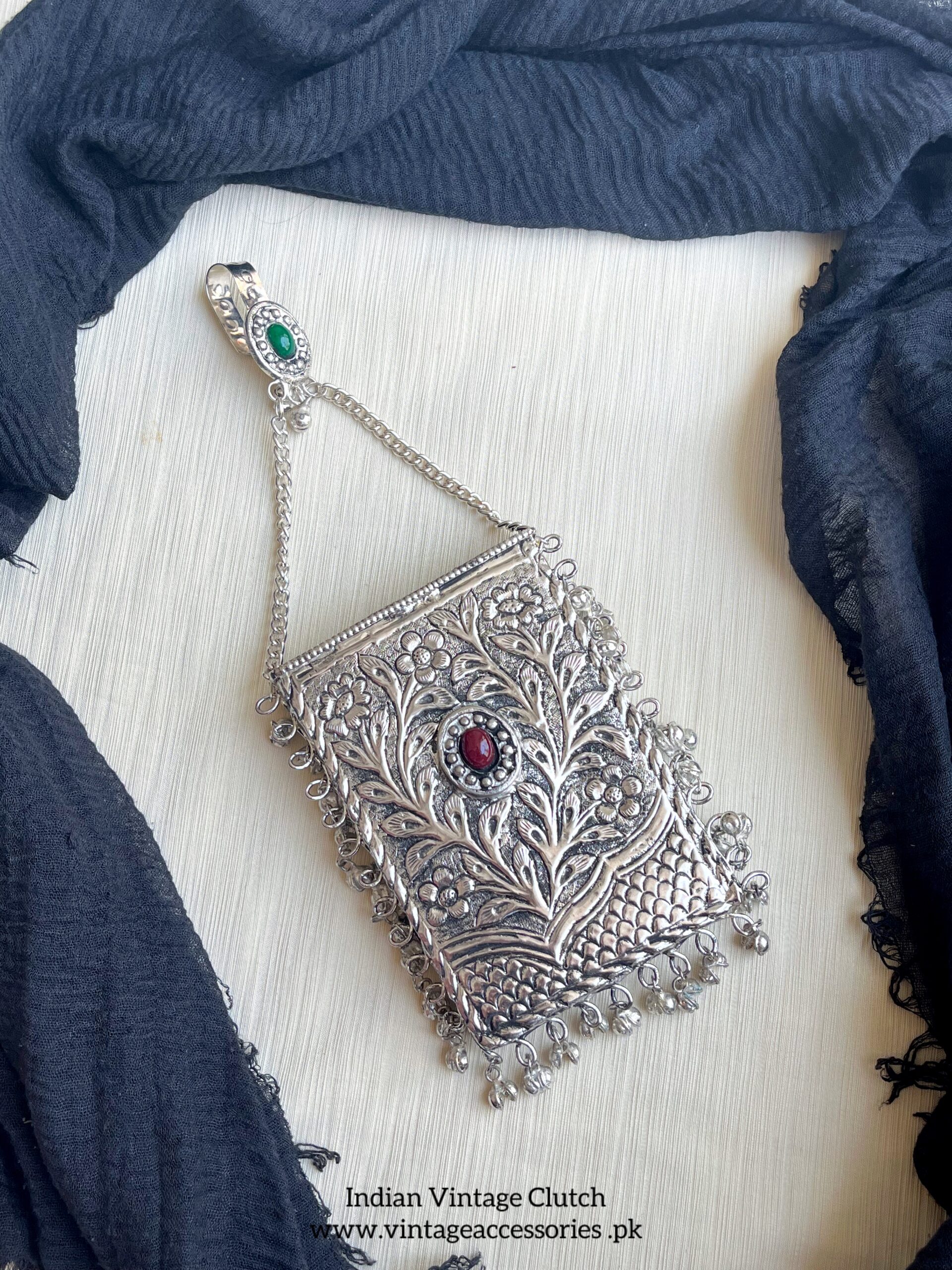 Indian Silver Clutch